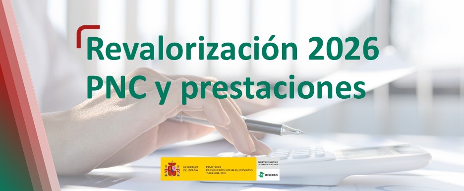 Cartelería relacionada con las revalorización 2026 de las PNC y las PSPD.